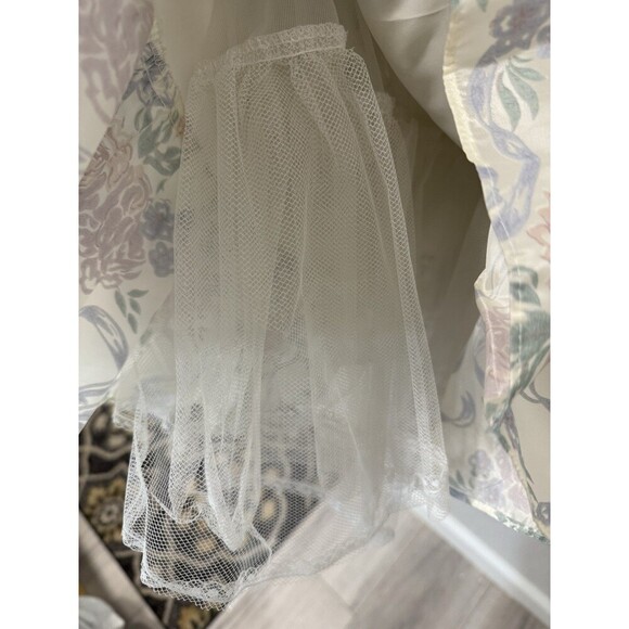 Vintage Jessica McClintock Gunne Sax Strapless Tiered Brocade Dress Size 7/8 - Picture 3 of 8